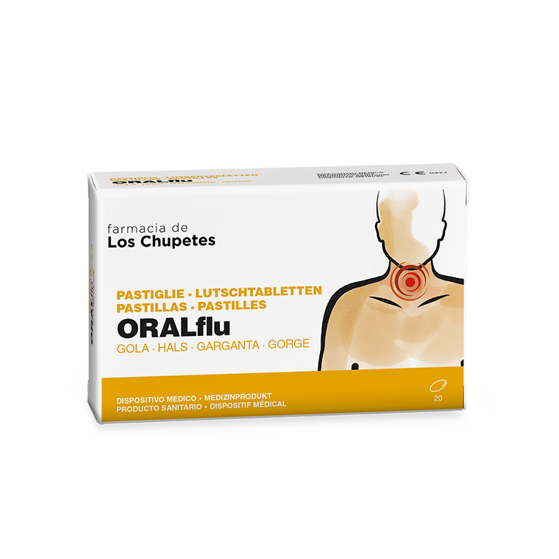 Pastillas OralFlu Garganta 20 comprimidos | Los Chupetes